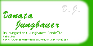 donata jungbauer business card